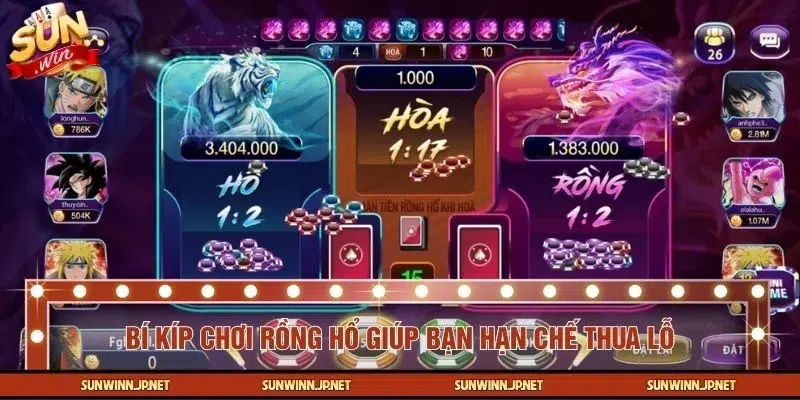 Bật mí một số mẹo chơi Rồng Hổ dễ ăn đậm